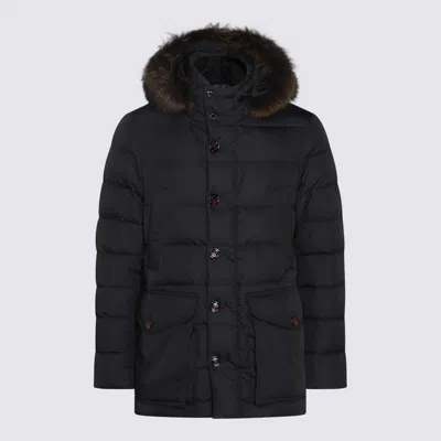 MOORER MOORER BLUE DOWN JACKET