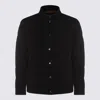 Moorer Dark Blue Veton Down Jacket In Black