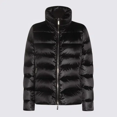 Moorer Insulated Jackets With High Collar And Pockets In Animal Print