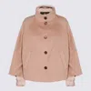 Moorer Beige Wool Down Jacket In Nocciola/noce