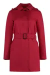 Moorer Giacinto Cotton Trench Coat In Brown