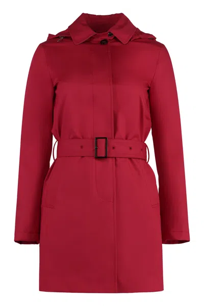 Moorer Giacinto Cotton Trench Coat In Brown