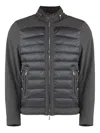 Moorer Gilles Techno Fabric Jacket In Grey