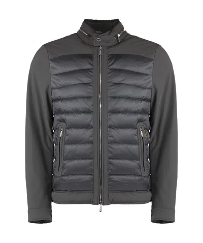 Moorer Gilles Spliced Down Jacket In Black