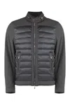 Moorer Gilles Techno Fabric Jacket In Grey