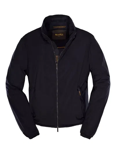 Moorer Giove-ac Zip-fastening Bomber Jacket In Brown