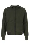 Moorer Bottle Green Polyester Denny Reversibile Jacket
