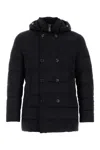 Moorer Double-breasted Hooded Quilted Down Jacket