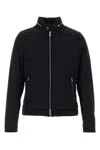 Moorer Quilted High Collar Down Jacket With Zip Pockets