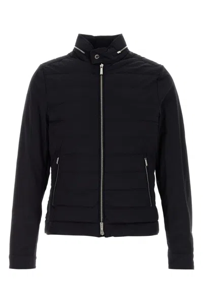 MOORER MOORER MIDNIGHT BLUE NYLON BLEND FILIPPO DOWN JACKET