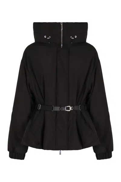 Moorer Glarea Hooded Down Jacket In Black