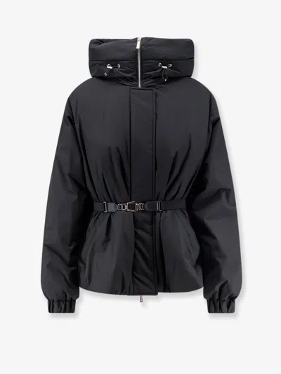 Moorer Glarea-stp Jacket With Elastic Belt In Black