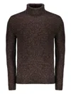 Moorer Gordon Roll-neck Sweater In Brown