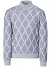 Moorer Gordon-wht Sweater In Grau