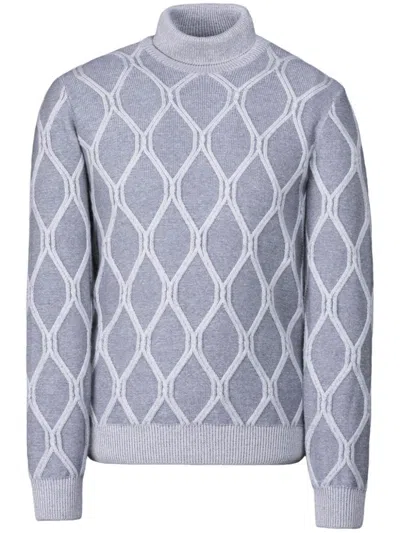 Moorer Gordon-wht Sweater In Grau