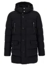 Moorer Gorner Puffer Jackets Blue In Black