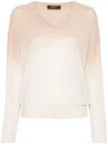 Moorer Gradient-effect Jumper In Neutrals