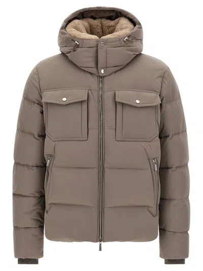 Moorer Gray Wool Men's Bomber