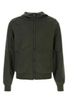 Moorer Bottle Green Polyester Denny Reversibile Jacket