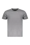 Moorer Grey Mens T-shirt In Lightweight Fabric In Gray