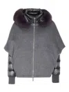 Moorer Grey Pegaso Down Jacket In Gray