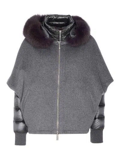 Moorer Grey Pegaso Down Jacket In Gray