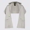 MOORER MOORER GREY WOOL CAPES