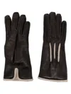 Moorer Guanto Nappa-leather Gloves In Brown