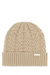 Moorer Cuffia Maria In Cashmere Beige Donna In Beige O Tan