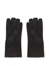 Moorer Hideko Sheepskin Suede Gloves In Brown