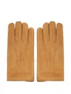 Moorer Hideko Suede Gloves In Yellow