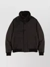 Moorer High Collar Coat With Ribbed Cuffs And Hem In Black