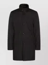 Moorer High Collar Long Sleeves Side Pockets