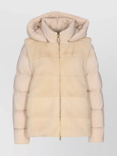 MOORER HIGH NECK HOODED PADDED JACKET