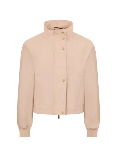 Moorer High-neck Jacket In Pink