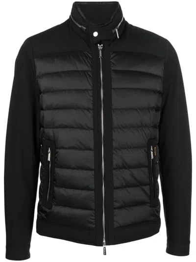 Moorer Padded Down Jacket In Black  