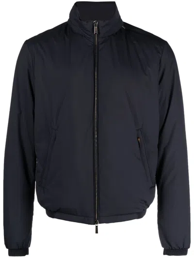 Moorer High-neck Padded Jacket In Blau