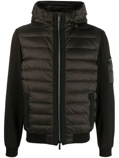Moorer High-neck Padded Jacket In Green