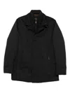 Moorer High-neck Padded Jacket  In Black