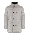 Moorer Zarbo Zip And Button Fastening Down Jacket In White