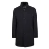 Moorer High-neck Wool Coat In Black