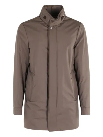 MOORER HIGH-NECK ZIPPED JACKET
