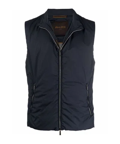 Moorer High-necked Vest In Black