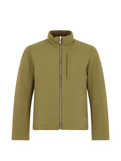 Moorer High-neck Jacket In Green