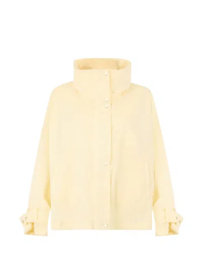 Moorer High-neck Zip Jacket In Neutral