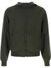 Moorer Hooded Bomber Jacket In Green
