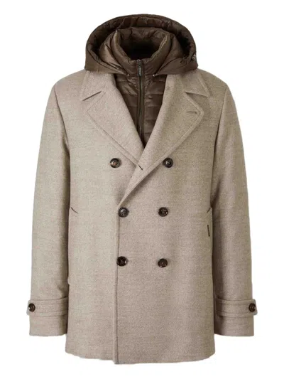 MOORER HOODED BUTTON JACKET
