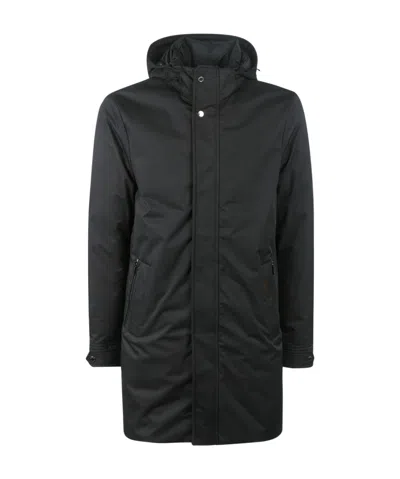 Moorer Hooded Down Jacket In Black