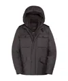 Moorer Hooded Down Jacket In Black