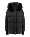 Moorer Hooded Down Jacket In Black
